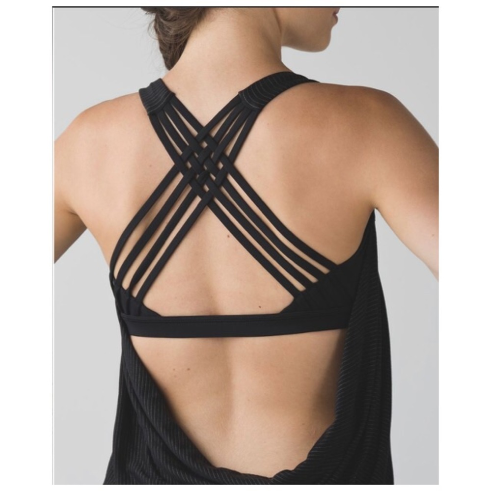 Lululemon wild tank in black sz4